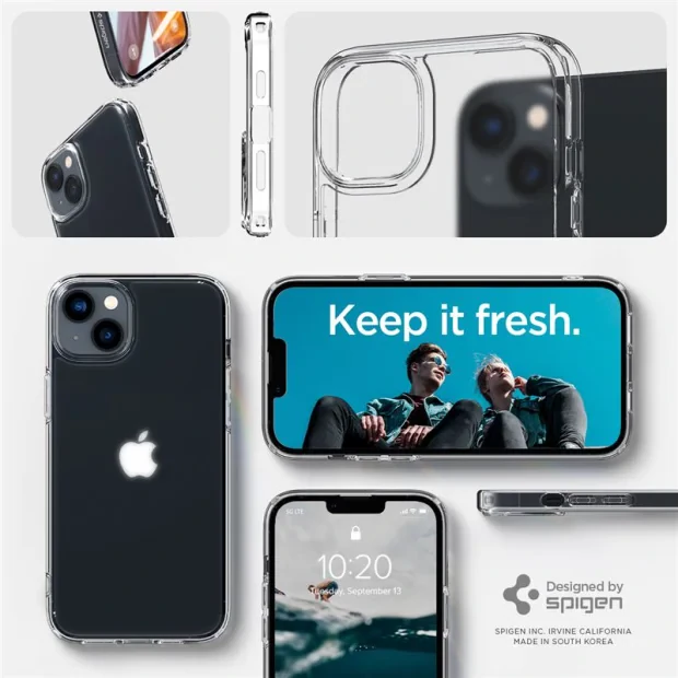 Husa spate Spigen Ultra Hybrid pentru iPhone 14 Transparent