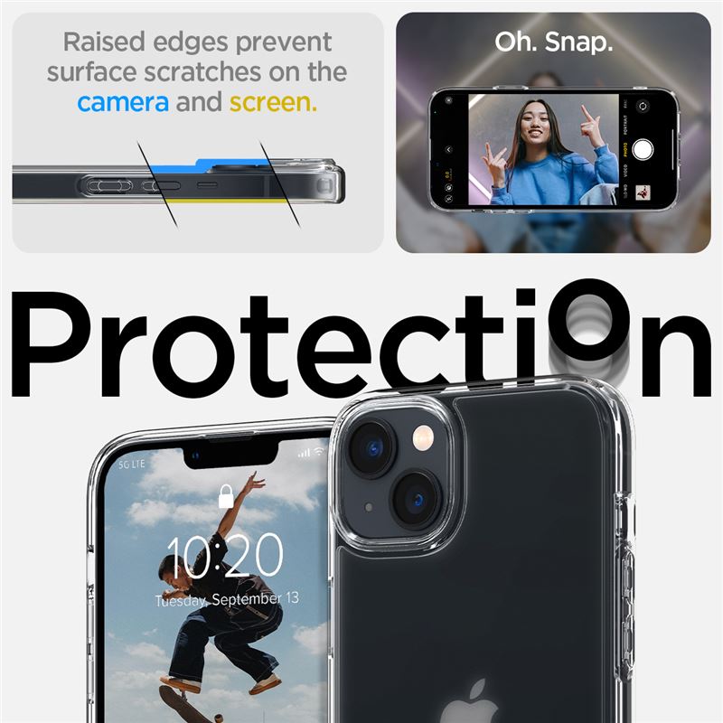 Husa spate Spigen Ultra Hybrid pentru iPhone 14 Transparent thumb