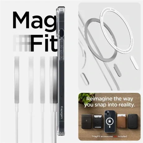 Husa Spigen Ultra Hybrid MagSafe pentru Iphone 14 Transparenta