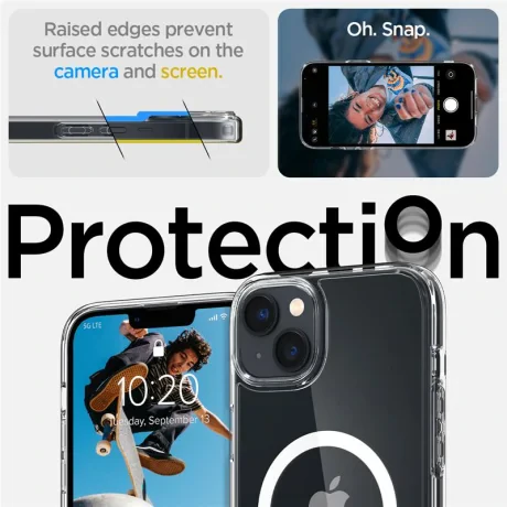 Husa Spigen Ultra Hybrid MagSafe pentru Iphone 14 Transparenta