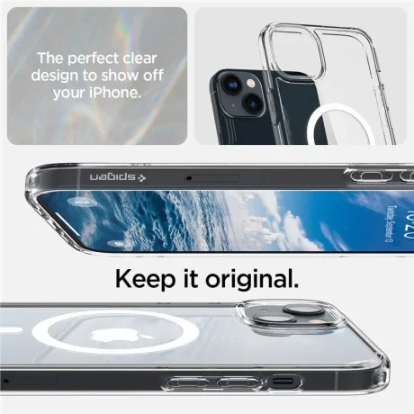 Husa Spigen Ultra Hybrid MagSafe pentru Iphone 14 Transparenta