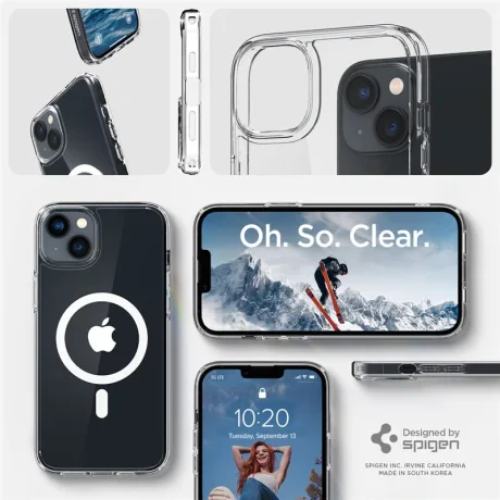 Husa Spigen Ultra Hybrid MagSafe pentru Iphone 14 Transparenta
