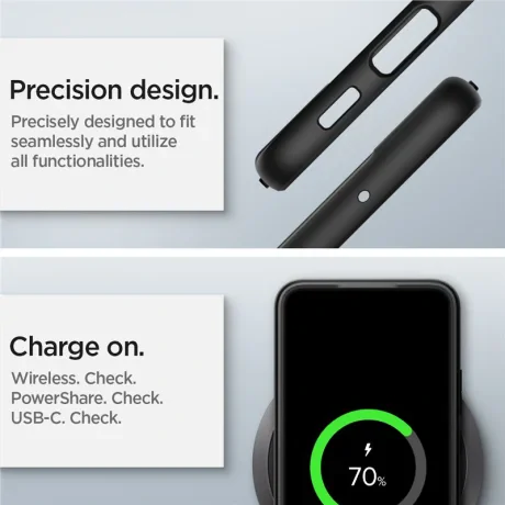 Husa Spigen Ultra Hybrid pentru Samsung Galaxy S22, Negru mat