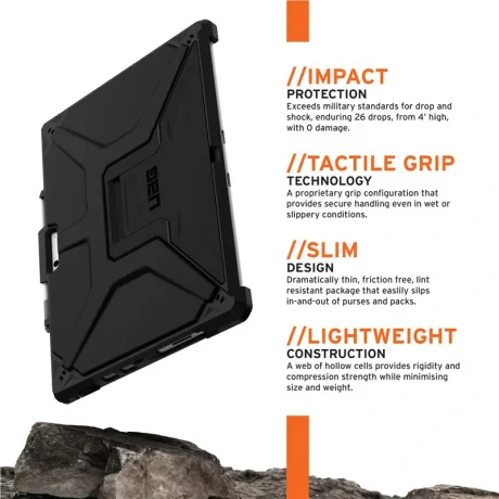 Husa UAG Metropolis SE pentru Microsoft Surface Pro 8 Negru