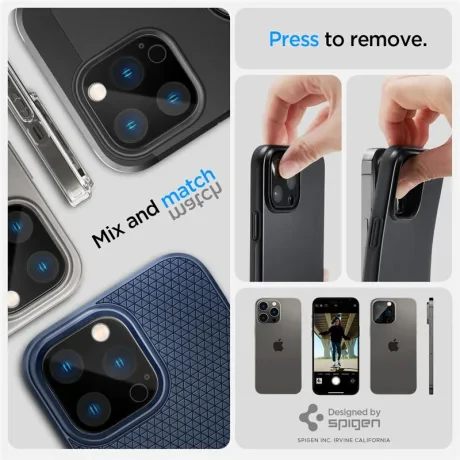 Pachet folie camera Spigen Glass Optik 2pentru iPhone 14 Pro/iPhone 14 Pro Max