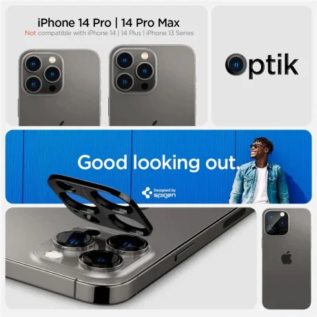 Pachet folie camera Spigen Glass Optik 2pentru iPhone 14 Pro/iPhone 14 Pro Max