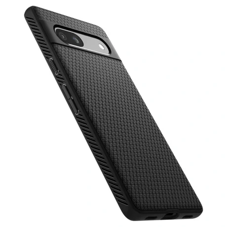 Husa silicon Spigen Liquid Air pentru Google Pixel 7a, Negru