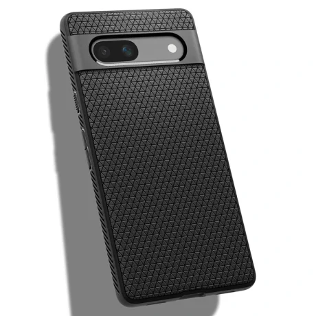 Husa silicon Spigen Liquid Air pentru Google Pixel 7a, Negru