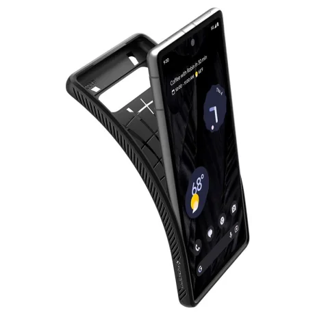 Husa silicon Spigen Liquid Air pentru Google Pixel 7a, Negru