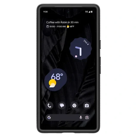 Husa silicon Spigen Liquid Air pentru Google Pixel 7a, Negru
