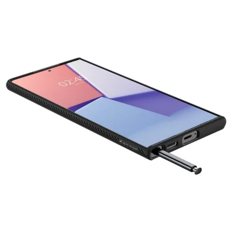 Spigen Liquid Air, negru mat - Samsung Galaxy S22 Ultra