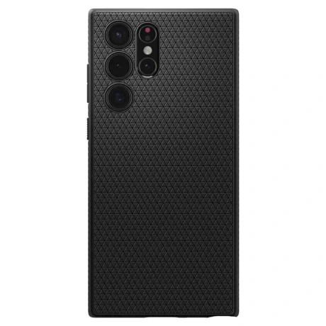 Spigen Liquid Air, negru mat - Samsung Galaxy S22 Ultra