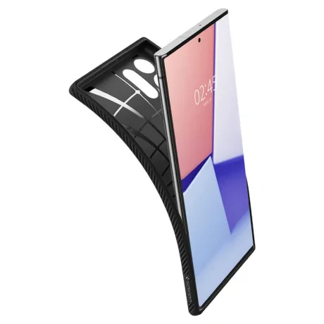 Spigen Liquid Air, negru mat - Samsung Galaxy S22 Ultra
