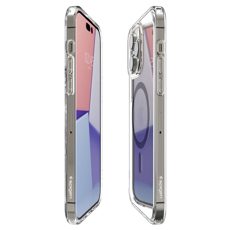 Husa Spigen Ultra Hybrid MagSafe fibra de carbon pentru iPhone 14 Pro Transparent thumb