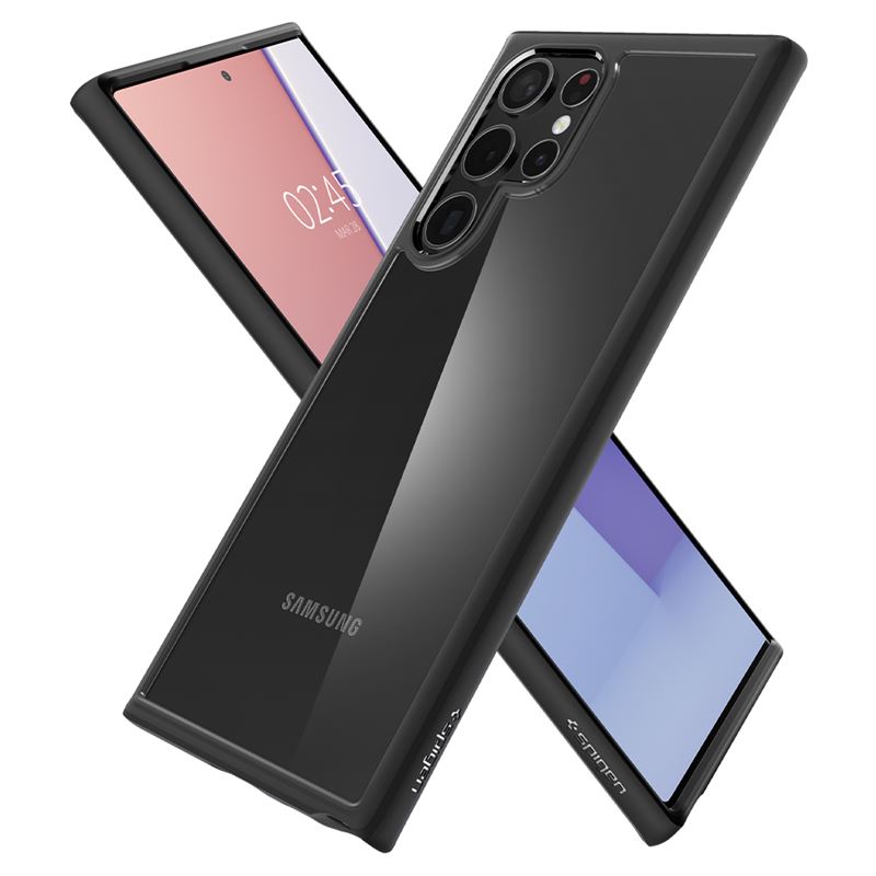 Husa Spigen Ultra Hybrid pentru Samsung Galaxy S22 Ultra, Negru mat thumb