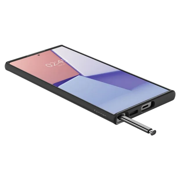 Husa Spigen Ultra Hybrid pentru Samsung Galaxy S22 Ultra, Negru mat