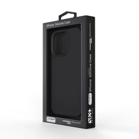 Husa Next One Silicon Case Magsafe Compatible Pentru Iphone 13 Pro Negru