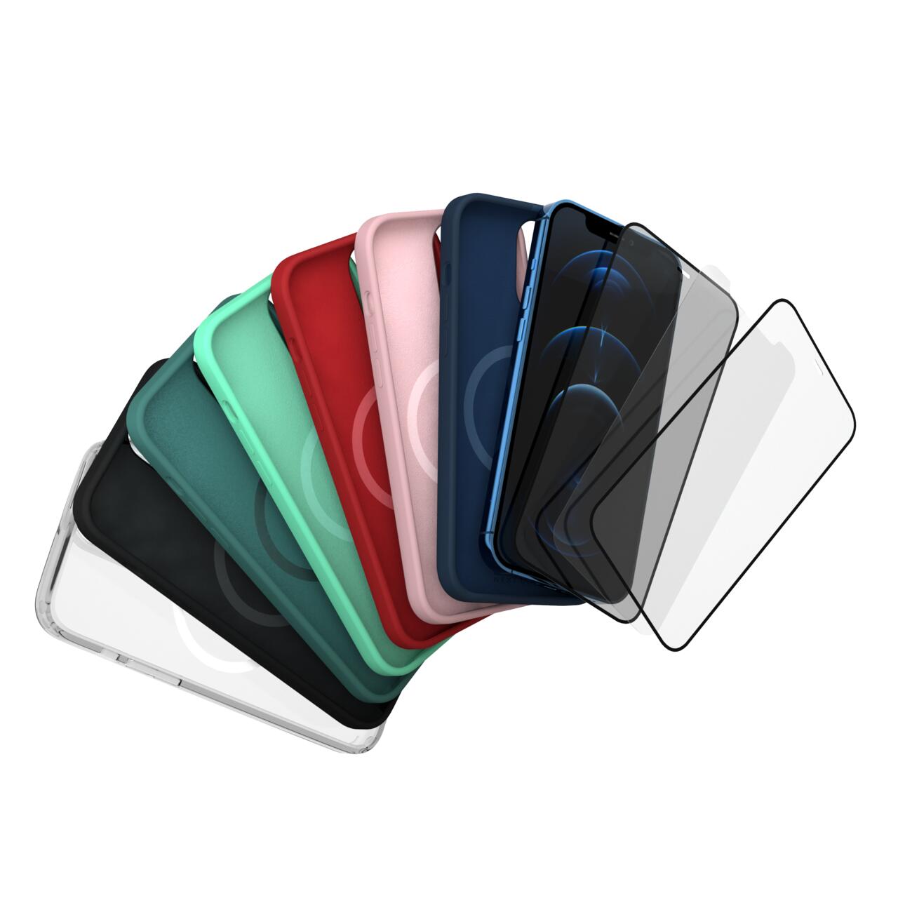 Husa Next One Silicon Case Magsafe Compatible Pentru Iphone 12 Mini Rosu thumb