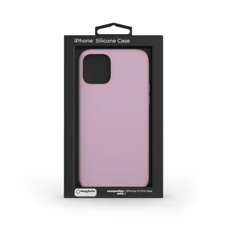 Husa Next One Silicon Case Magsafe Compatible Pentru Iphone 12 Pro Max Roz