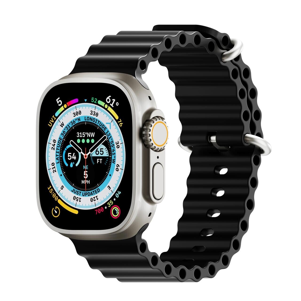 Curea Ceas H2O Next One pentru Apple Watch 45/49 MM  Negru thumb