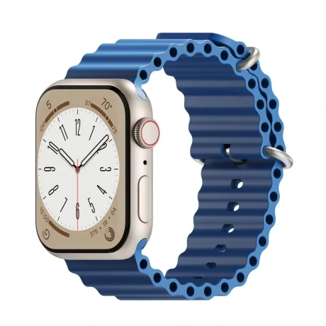 Curea Ceas H2O Next One pentru Apple Watch 45/49 mm AW-4549-H2O-BLU Albastru