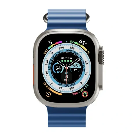 Curea Ceas H2O Next One pentru Apple Watch 45/49 mm AW-4549-H2O-BLU Albastru