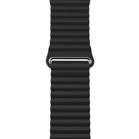 Curea Ceas Piele Next One pentru Apple Watch 42/44/45 mm AW-4244-LTHR-BLK Negru
