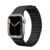 Curea Ceas Piele Next One pentru Apple Watch 42/44/45 mm AW-4244-LTHR-BLK Negru