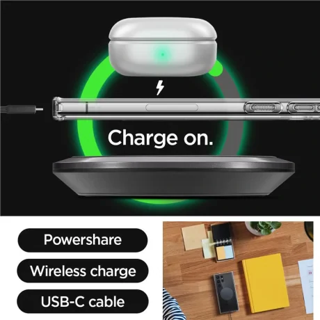 Husa Inel Spigen Ultra Hybrid OneTap MagSafe pentru Samsung Galaxy S23 Ultra, negru Mat