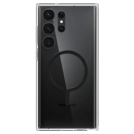 Husa Inel Spigen Ultra Hybrid OneTap MagSafe pentru Samsung Galaxy S23 Ultra, negru Mat