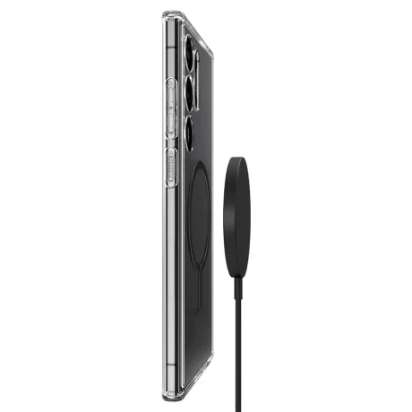 Husa Inel Spigen Ultra Hybrid OneTap MagSafe pentru Samsung Galaxy S23 Ultra, negru Mat