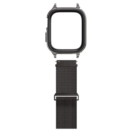 Curea Spigen Metal Fit Pro, grafit - Apple Watch 8/7 45mm