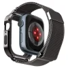 Curea Spigen Metal Fit Pro, grafit - Apple Watch 8/7 45mm