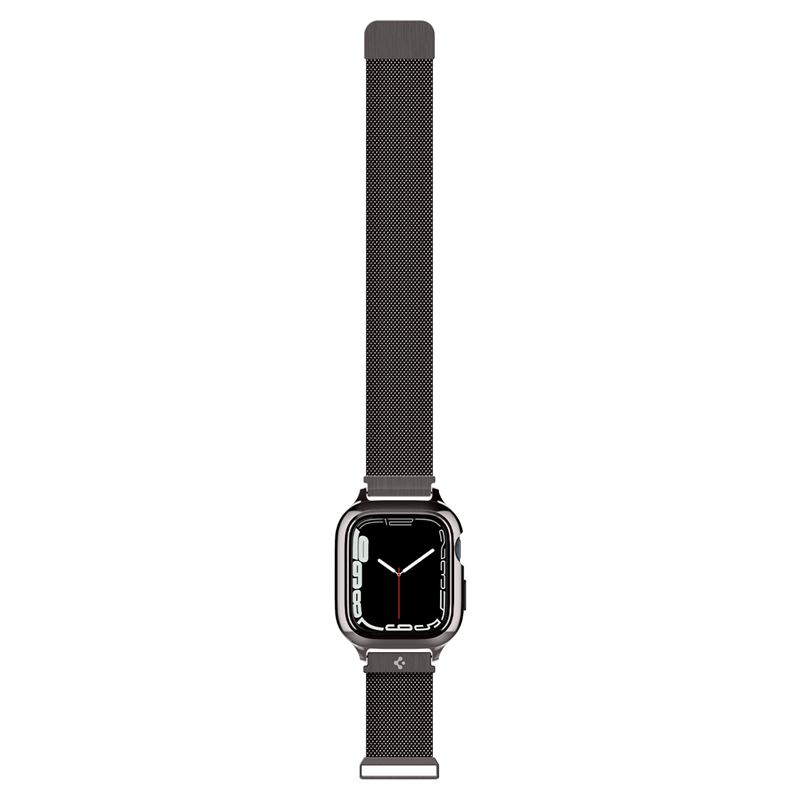 Curea Spigen Metal Fit Pro, grafit - Apple Watch 8/7 45mm thumb