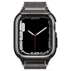 Curea Spigen Metal Fit Pro, grafit - Apple Watch 8/7 45mm