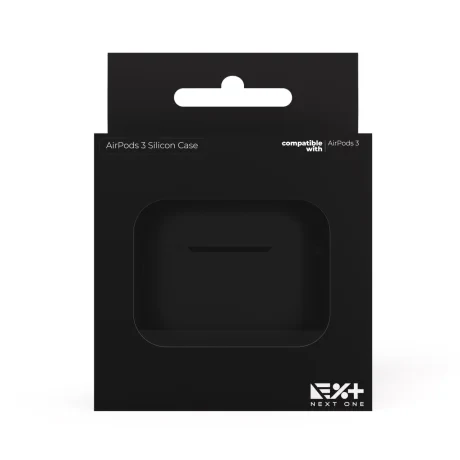 Husa Next One Pentru AirPods 3 Silicon Case Negru