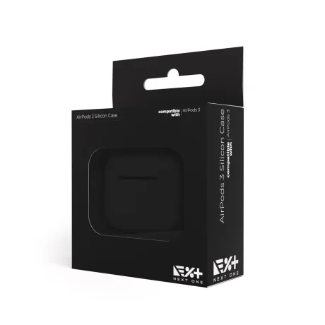 Husa Next One Pentru AirPods 3 Silicon Case Negru