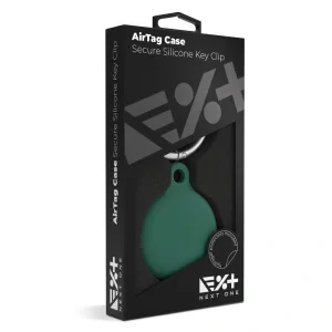 Next One Airtag Secure Silicone Key Clip Verde