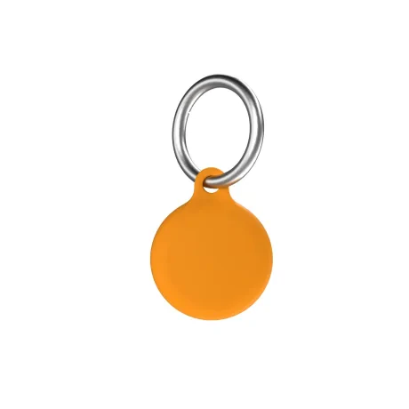 Next One Airtag Secure silicone Case Key Clip Argintiu