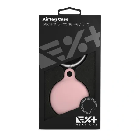 Next One Airtag Secure Silicone Case Key Clip Roz