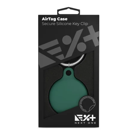 Next One Airtag Secure Silicone Key Clip Verde