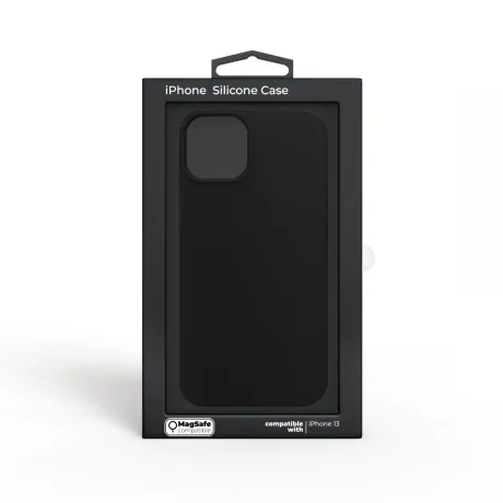 Husa Next One Silicon Case Magsafe Compatible Pentru Iphone 13 Negru