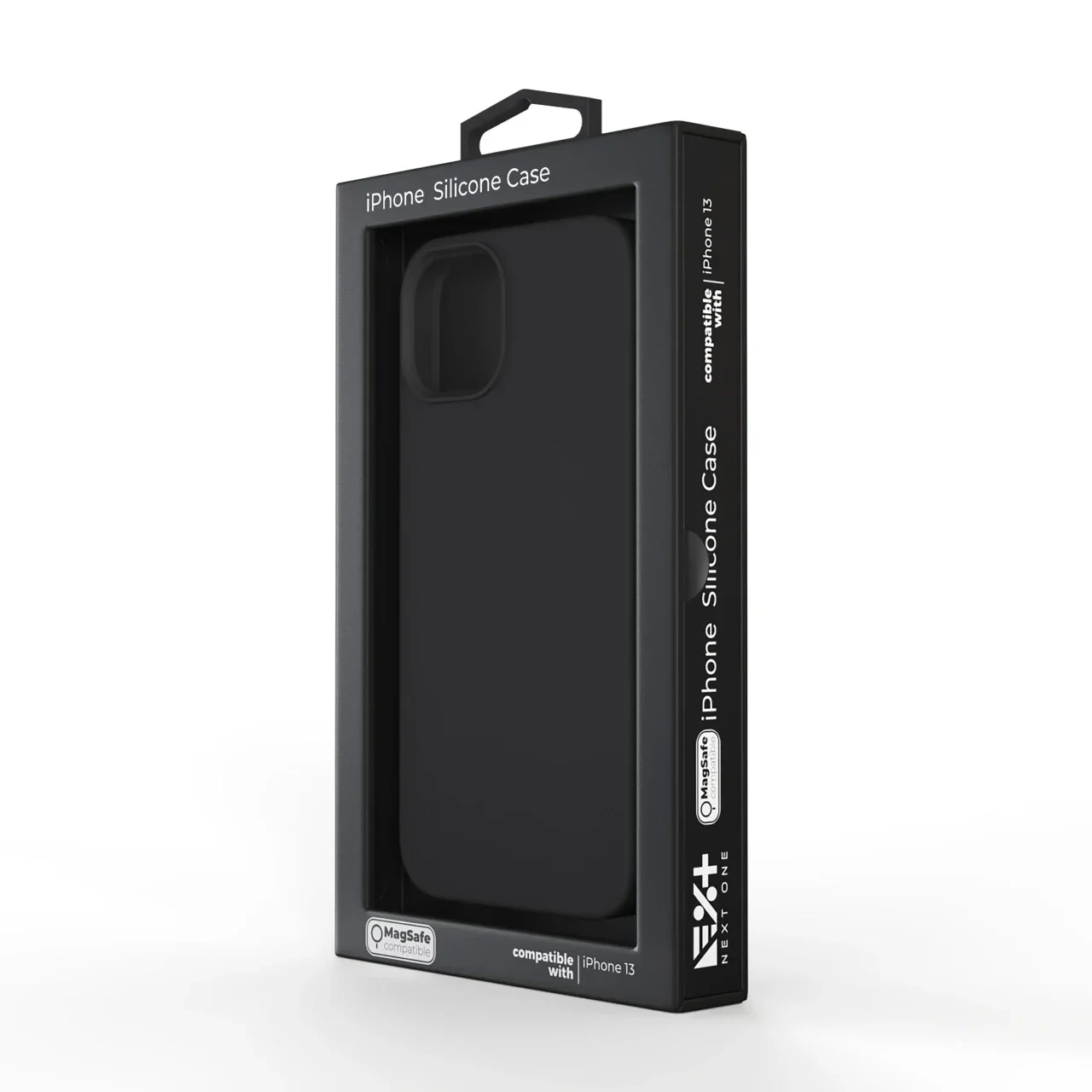 Husa Next One Silicon Case Magsafe Compatible Pentru Iphone 13 Negru