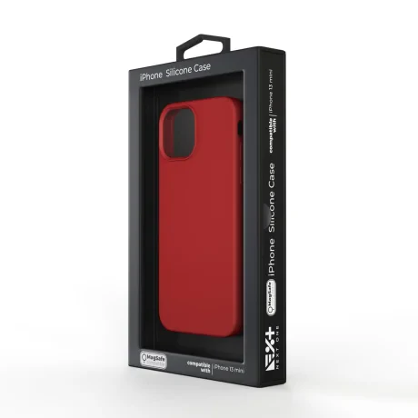 Husa Next One Silicon Case Magsafe Compatible Pentru  Iphone 13 Mini Rosu