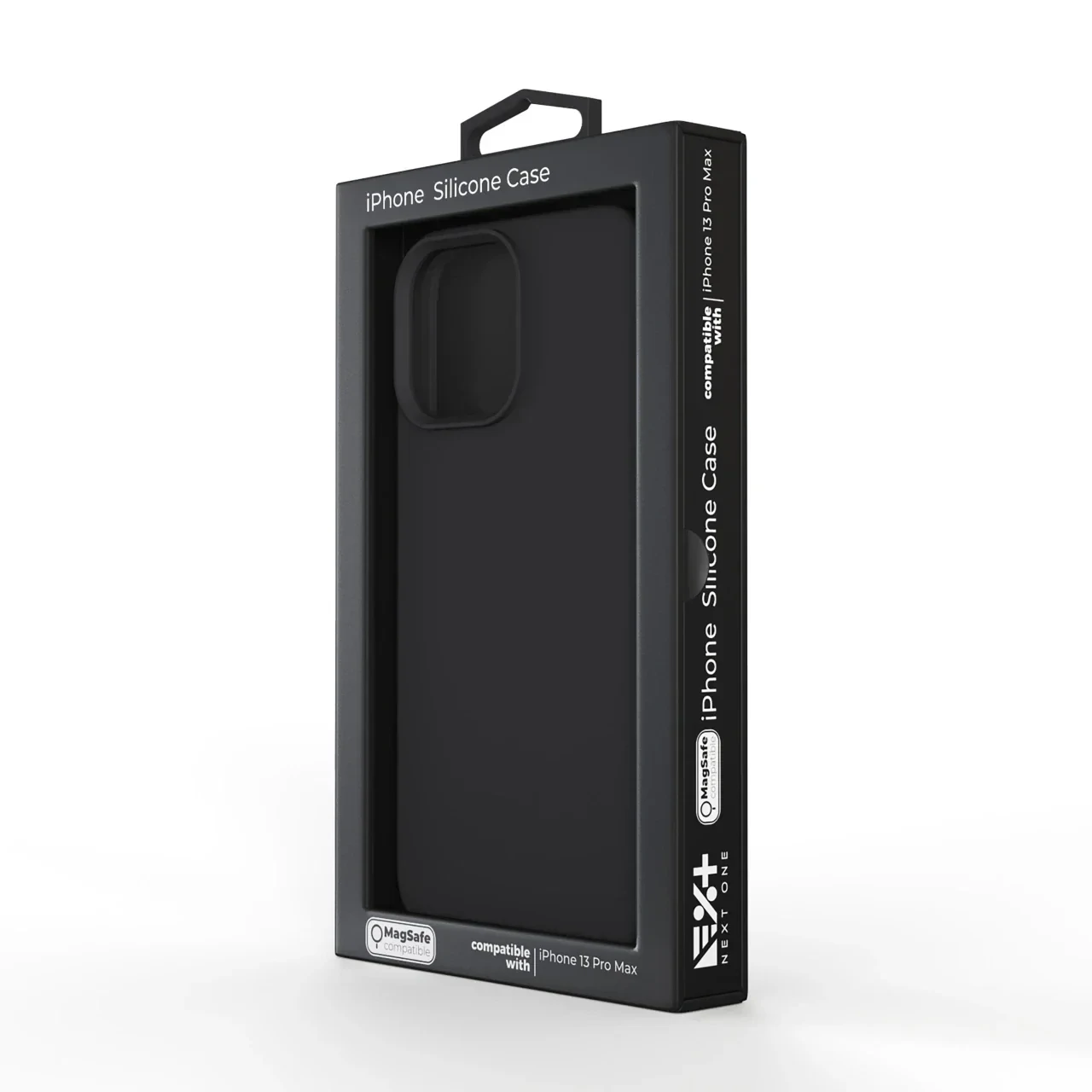 Husa Next One Silicon Case Magsafe Compatible Pentru Iphone 13 Pro Max Negru