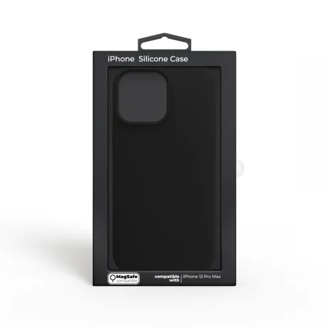 Husa Next One Silicon Case Magsafe Compatible Pentru Iphone 13 Pro Max Negru