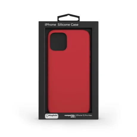 Husa Next One Silicon Case Magsafe Compatible Pentru Iphone 12 Pro Max Rosu