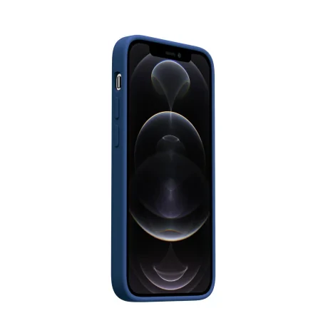 Husa Next One Silicon Case Magsafe Compatible Pentru Iphone 12 Pro Max Albastru
