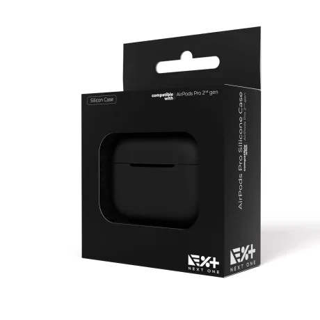 Husa Next One Silicone pentru Aipods Pro 2ND Gen Negru