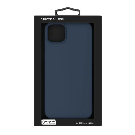 Husa Next One Silicone Case pentru Iphone 14 Plus  Magsafe Compatible Albastru